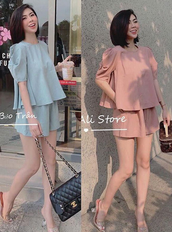 DC040 - Bộ tay phồng Áo dáng swing (11-08-2020) DC040 - Bộ tay phồng Áo dáng swing (11-08-2020)