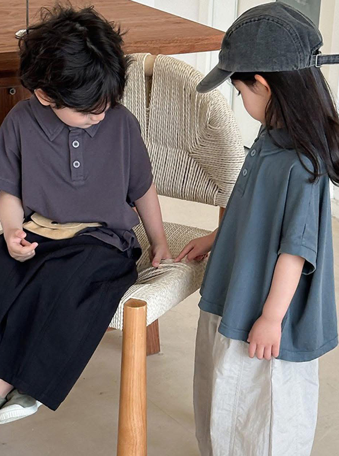KR125 - Áo Polo tay liền dáng thụng