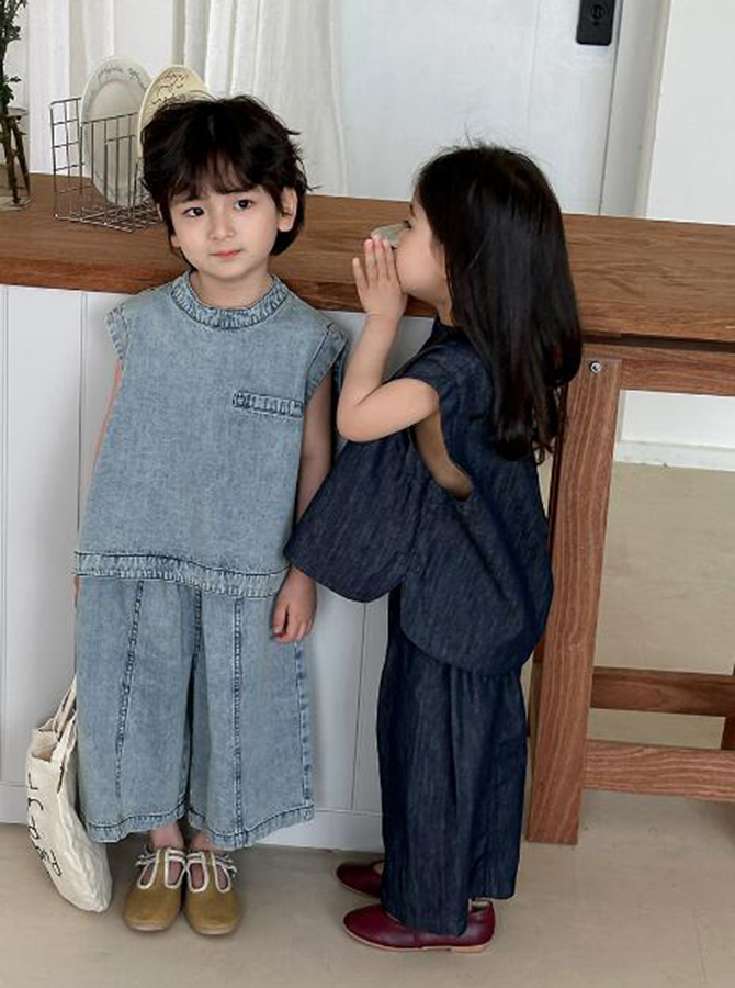 KR126 - Áo nẹp, cổ kiềng + quần thụng 4 mảnh