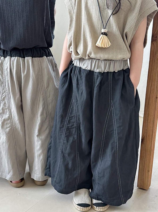 KR127 - Áo phông cộc tay + quần thụng mảng tam giác