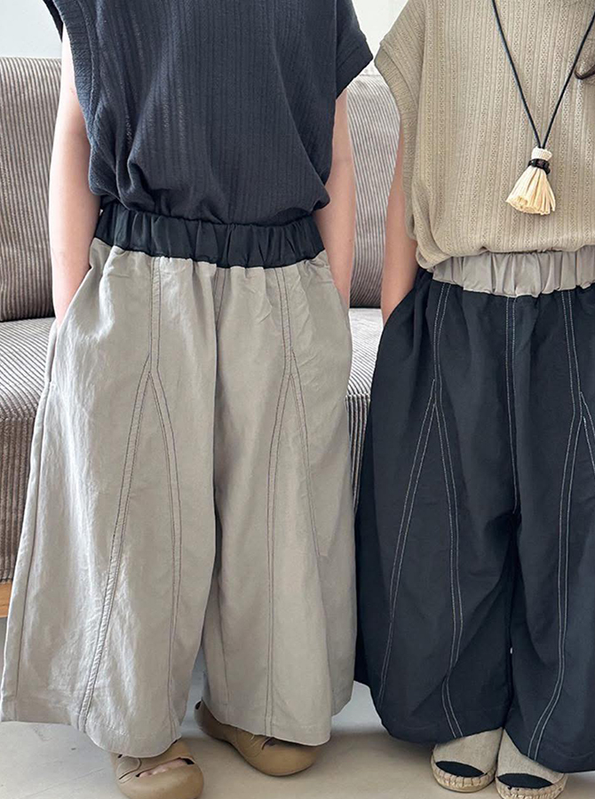 KR127 - Áo phông cộc tay + quần thụng mảng tam giác