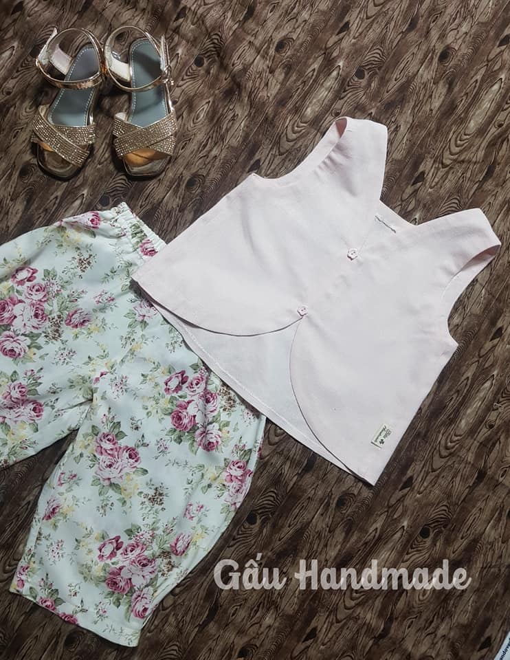 30024 - Bộ Nơ lưng + Quần phồng / Đào Đức