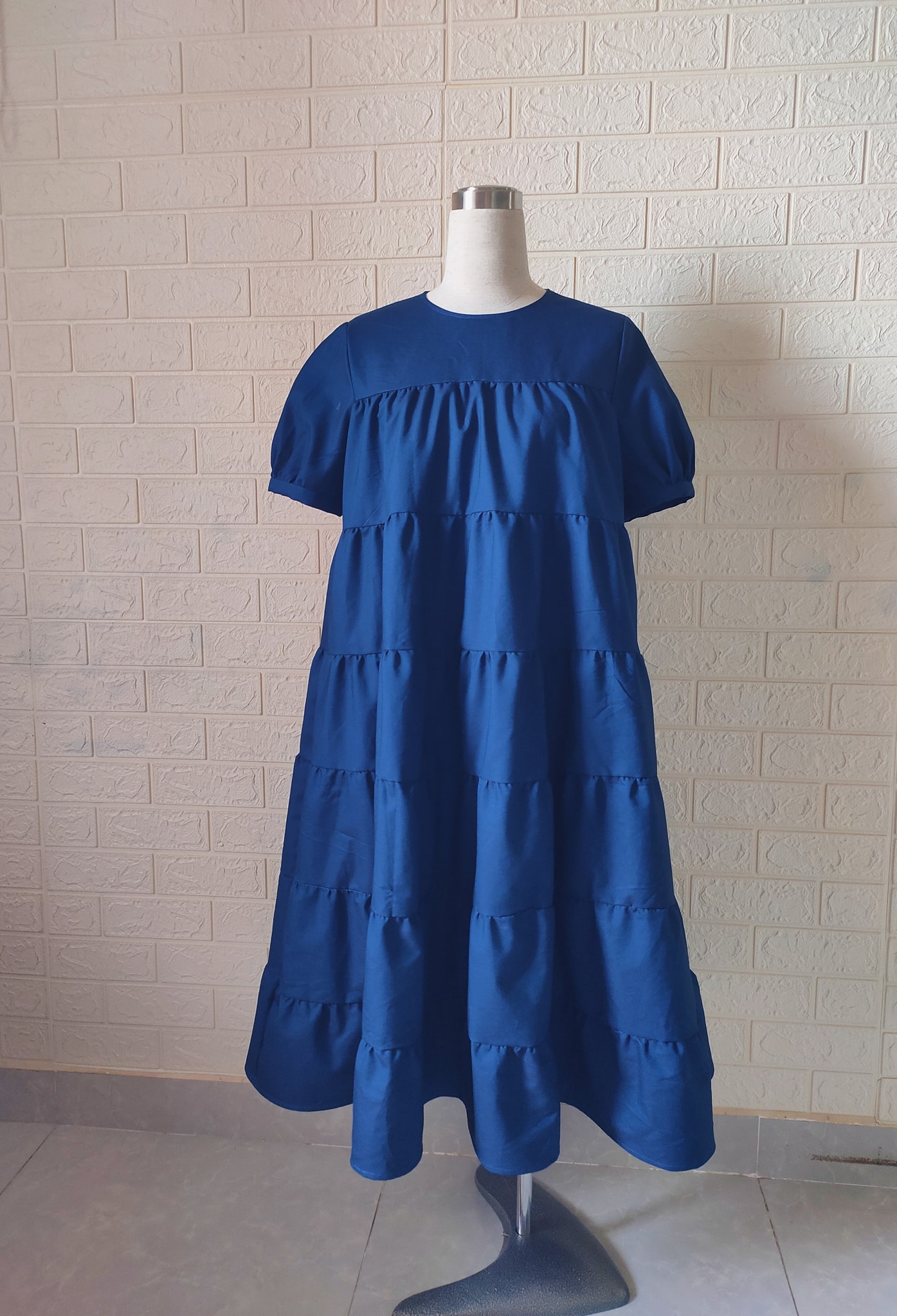 30081 - Đầm Babydoll maxi / Đào Đức