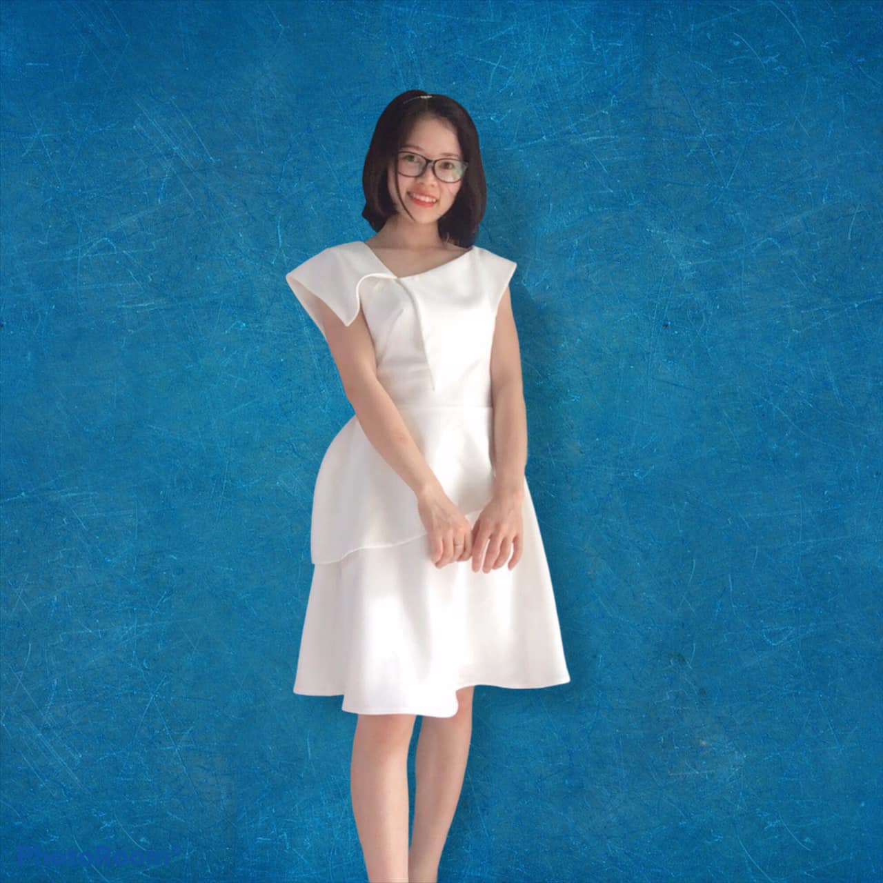 30053 - Đầm cổ lệch Megan by SHE / Đào Đức
