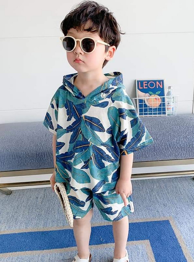 30022 - Bộ Tay liền ngắn có nón (17-07-2020) 30022 - Bộ Tay liền ngắn có nón (17-07-2020)
