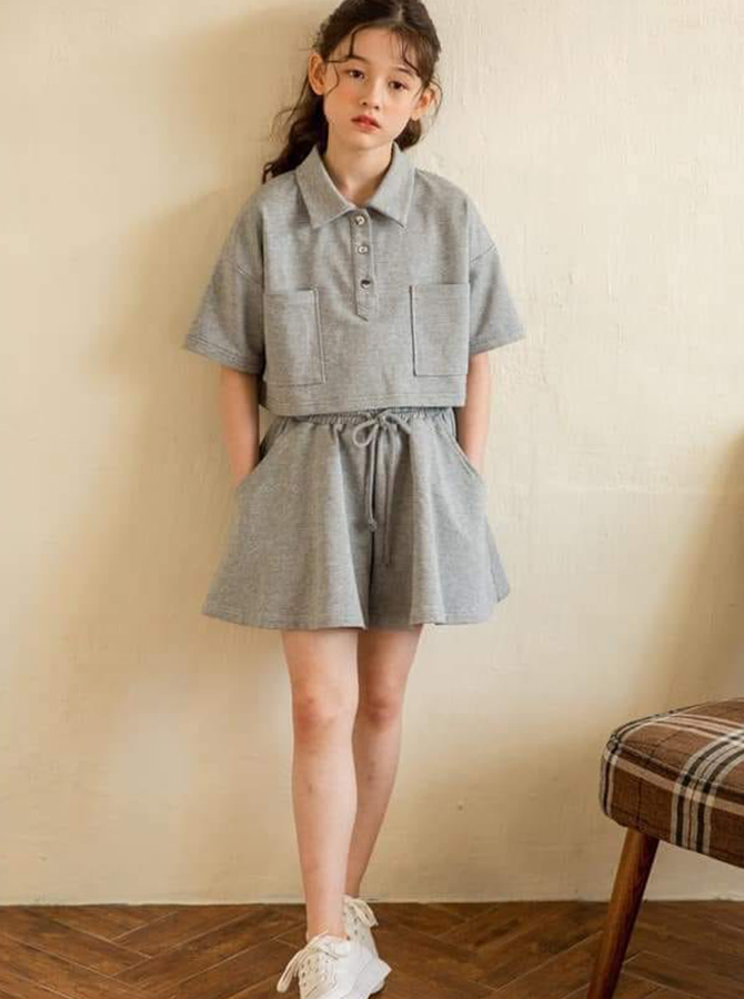 30120 - Set croptop Polo + Quần xòe - size lớn (30-08-2022)