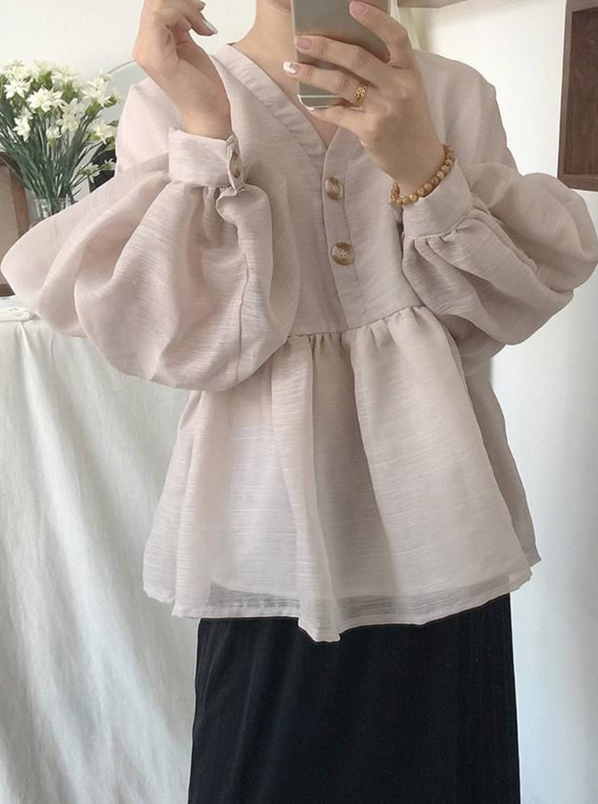 30043 - Áo babydoll Tay dài (26-08-2020)