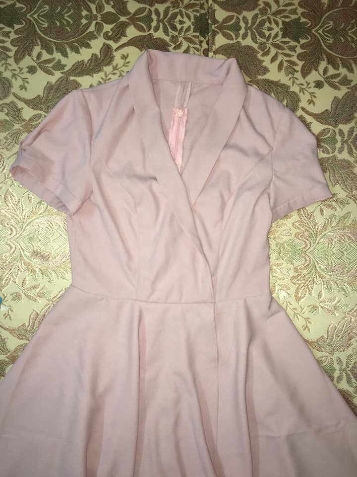 DC008 - Đầm Cổ bẻ Vạt đắp - Women / Đào Đức