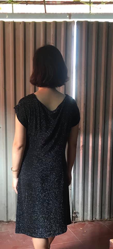 DC024 - Đầm xoắn eo lệch / Đào Đức