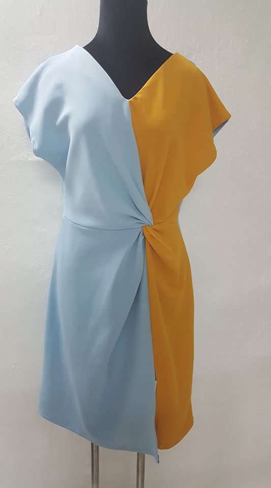DC024 - Đầm xoắn eo lệch / Đào Đức