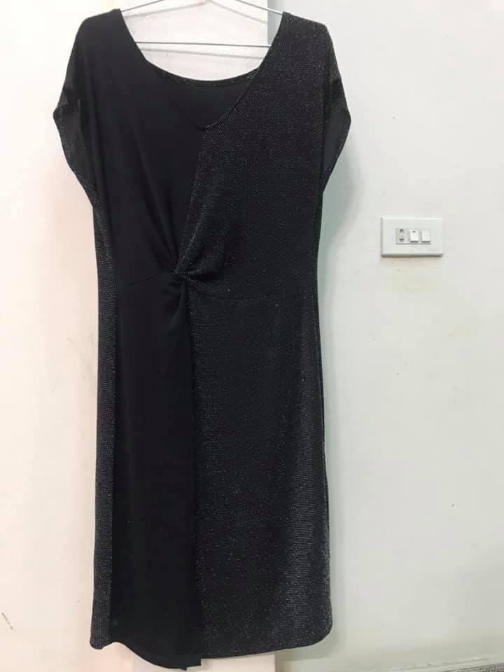 DC024 - Đầm xoắn eo lệch / Đào Đức