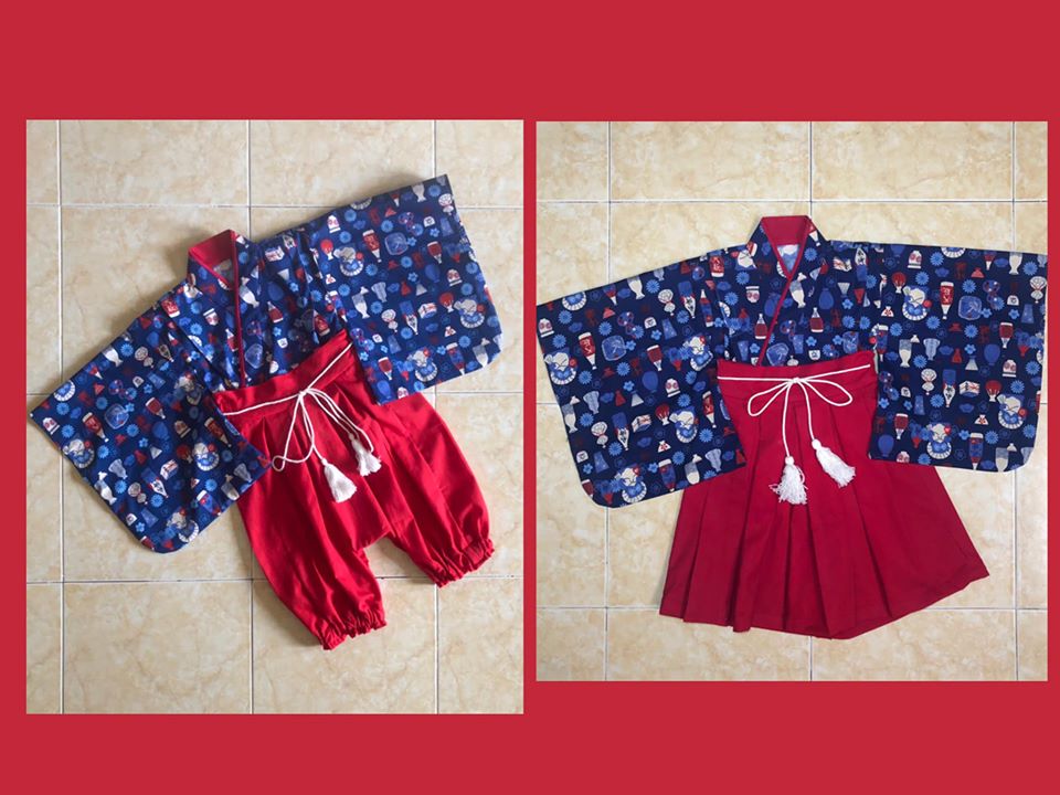 DC025 - Bộ Hakama - quần váy / Đào Đức