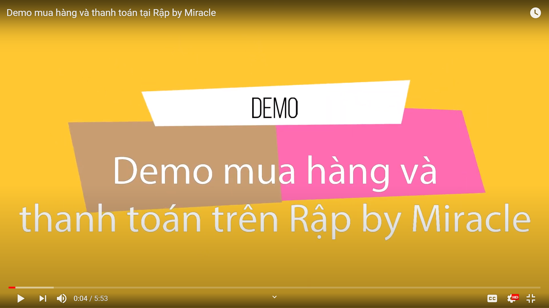Demo mua hàng và thanh toán tại Rập by Miracle