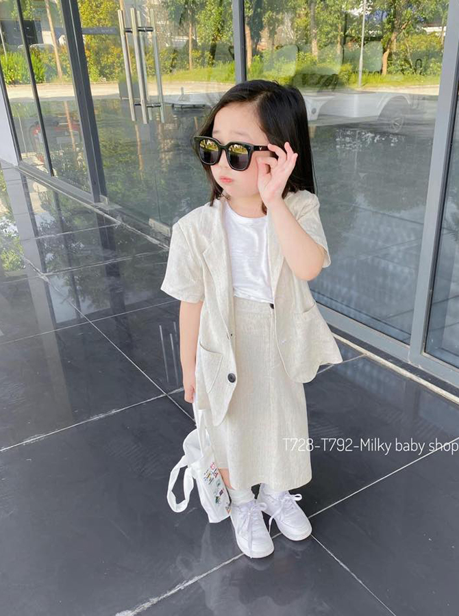 30125 - Set Blazer tay ngắn, Chân váy midi maxi (01-02-2023)