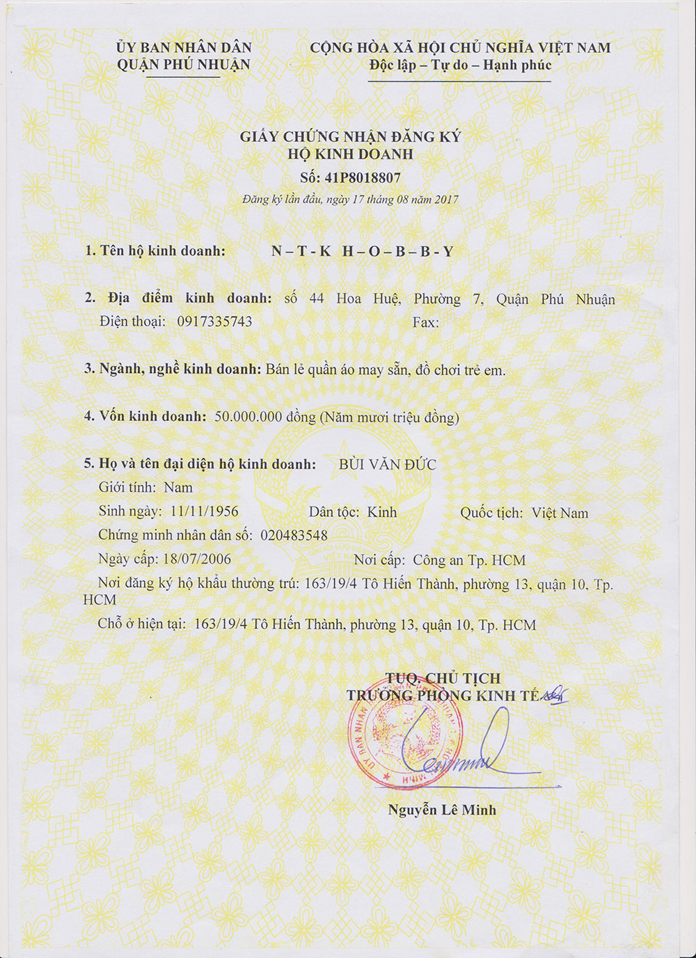 Giấy phép kinh doanh