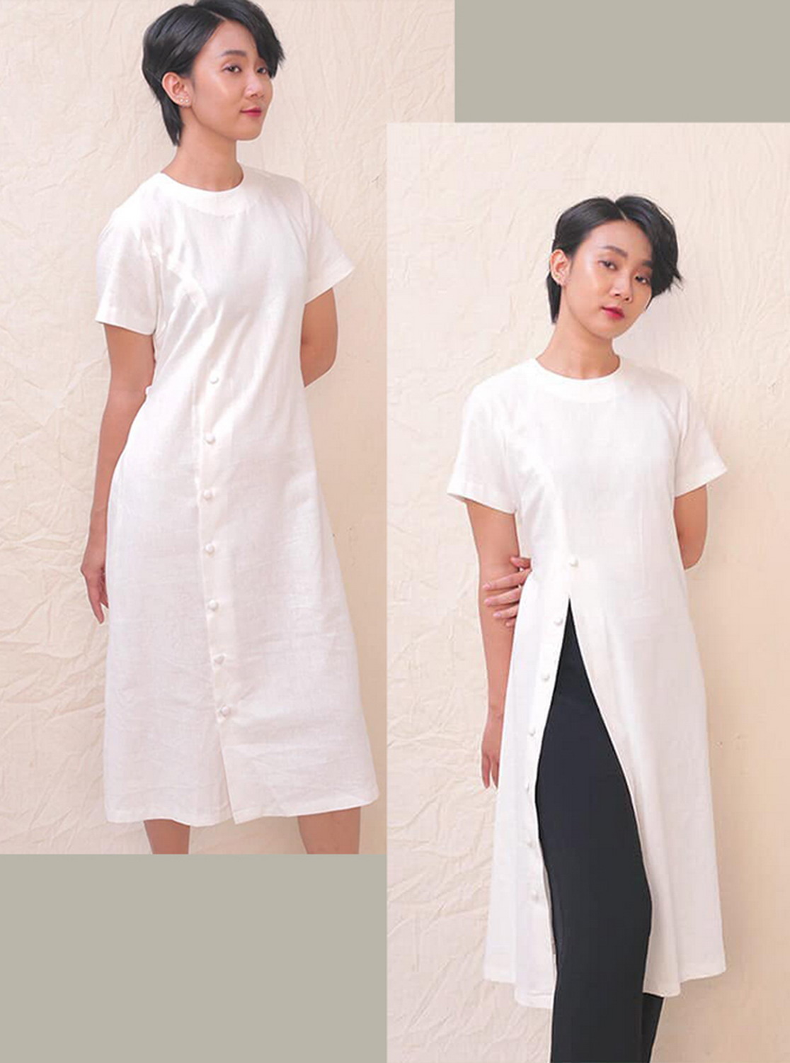 30119 - ??m Áo dài 2in1 La.Linen