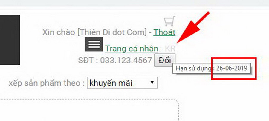 Cập nhật hệ thống